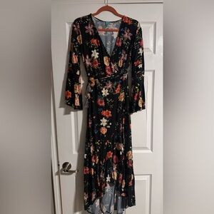Floral Wrap Dress